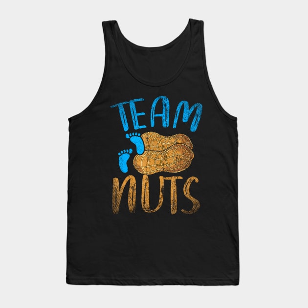 Baby Party Gender Reveal Party Team Nuts Funny Gender Reveal Tank Top by Mitsue Kersting